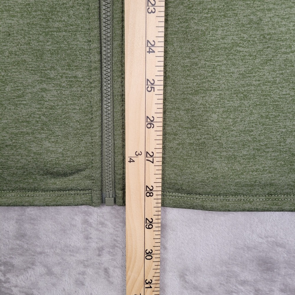 The North Face Full Zip Fleece Mens XL Olive Green Zipper Pockets Outdoor Jacket - Picture 7 of 8